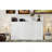 Twin XL Size Murphy Bed With Desk,LED Light And USB Charging Station,White