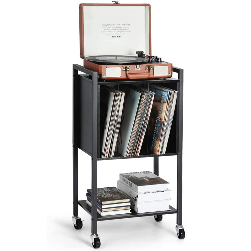 31.69'' H Media Shelves, Black