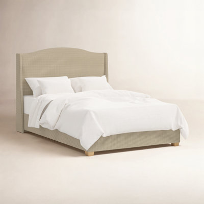 Upholstered Wingback Bed