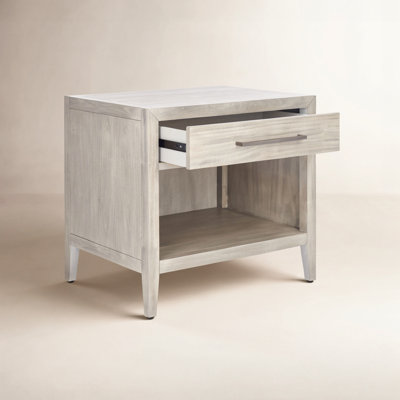 Pama 1 - Drawer Solid Wood Nightstand