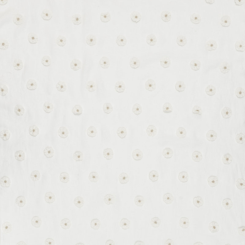 Button Flower Sheer Fabric
