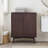 Tremolo Modern 2-Door Accent Cabinet with Adjustable Shelves & Fluted Push-Open Fronts for Living Room or Entryway-1365732931