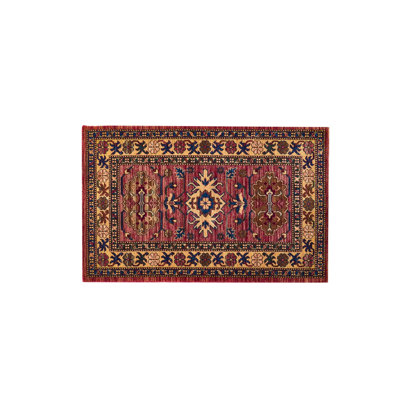 Bohemian Vintage Persian Style Area Rug Soft Faux Non-Sliped Washable Throw Rug For Living Room
