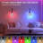 Wireless RGB Wall Sconces With Remote Control