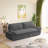 Multi-Functional Velvet Loveseat Bed-19120086