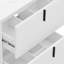 Meuble-lavabo blanc de 30 po avec lavabo en céramique, système de tiroir à fermeture en douceur, aspect cannelé et configuration de rangement optimale