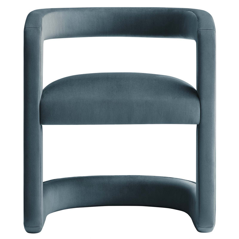 Modway Winslow 23.4'' W Velvet Armchair, Cadet Blue Velvet