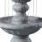 Plourde 2-Tier Classic Pedestal Outdoor Water Fountain with Adjustable Flow, Shallow Basin, and Weather-Resistant Design-710362431