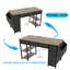 Bureau d'ordinateur de 47 pouces avec prise de courant, tiroirs en tissu et grande poche latérale pour le bureau personnel et multi-usage-563967453