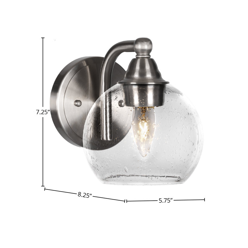 Ahern 1-Light Wall Sconce, Brushed Nickel