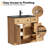 36" Modern Farmhouse Single Bathroom Vanity With Resin Sink Top, Natural Wood Tune, Assembly Required-1636679440
