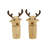 Peterson Housewares Inc. 2-Piece Reindeer Wooden Salt and Pepper Grinder Set