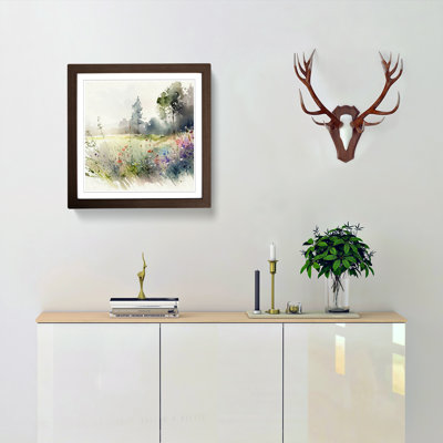 Meadow Watercolour - Framed Print