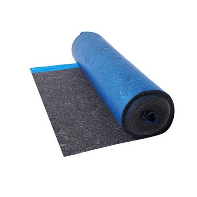 Floor Underlayment 200 sq ft 3mm Sound/Vapor Barrier for Laminate Blue