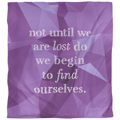 Housse de couette simple Find Yourself Quote