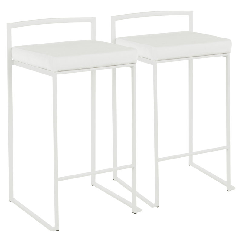 Tabouret de comptoir empilable Fuji, Doré