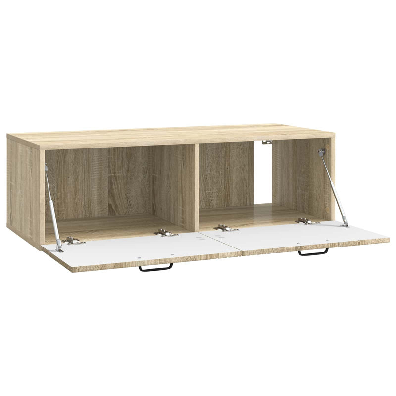 Unfinished TV Stand, Sonoma Oak, 30cm H x 98cm L x 41cm W