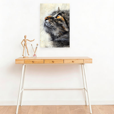 «Curious Cat Gaze», art mural contemporain