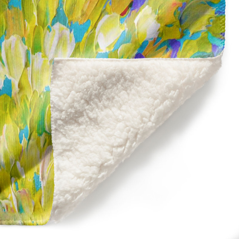 Couverture sherpa doux splash ii, l 51 po x L 60 po