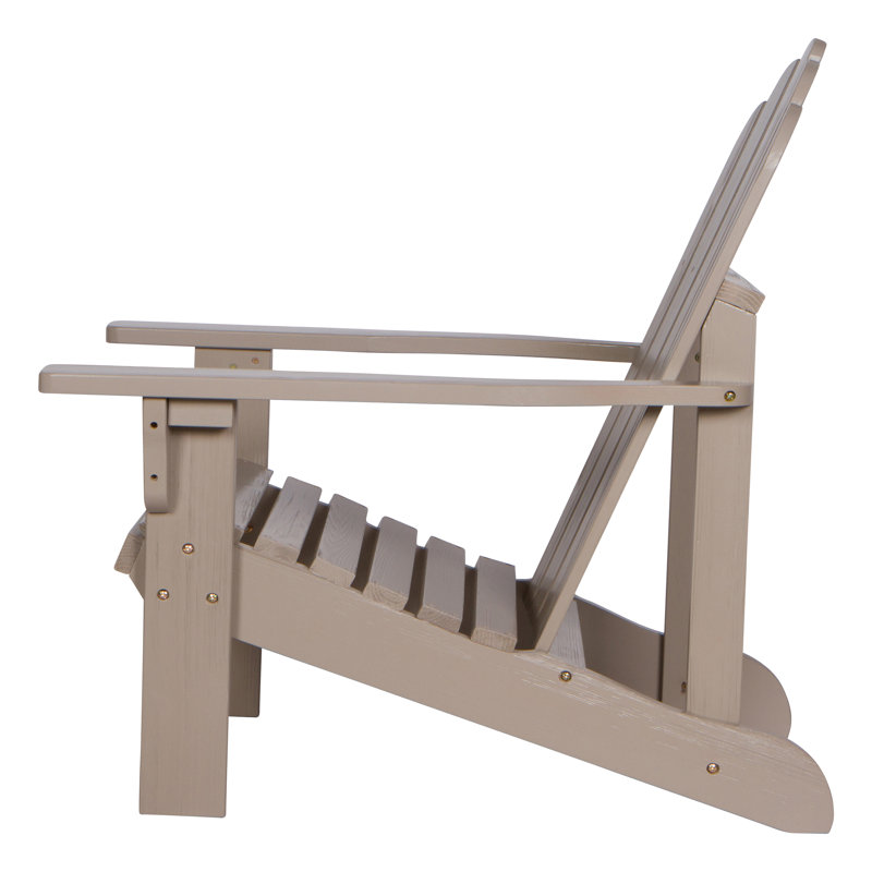Grandview Outdoor Adirondack Set, Gray