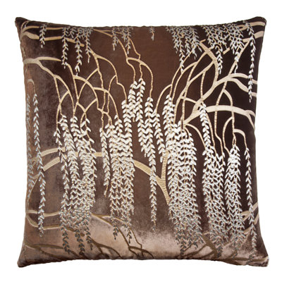 Metallic Square Velvet Pillow Cover & Insert