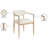 Riccio Performance Fabric Upholstered Dining Arm Chair-992955093-992955089