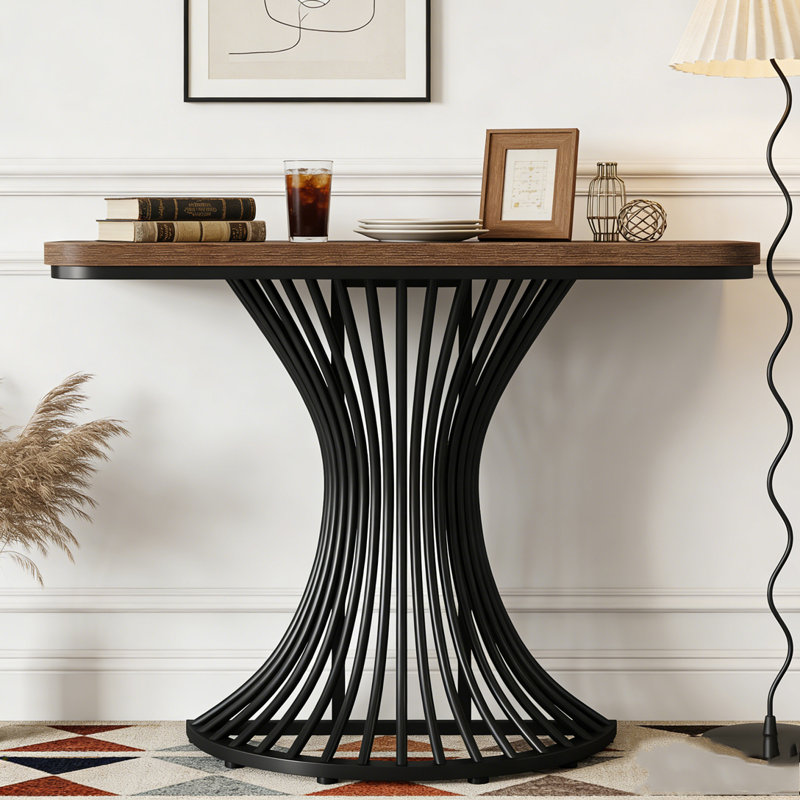 Console décorative avec base en métal Accent Console