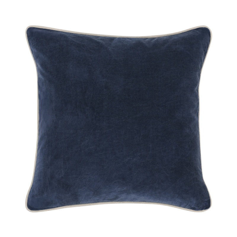 Harriet Pillow Cover & Insert, Navy, Square 22"