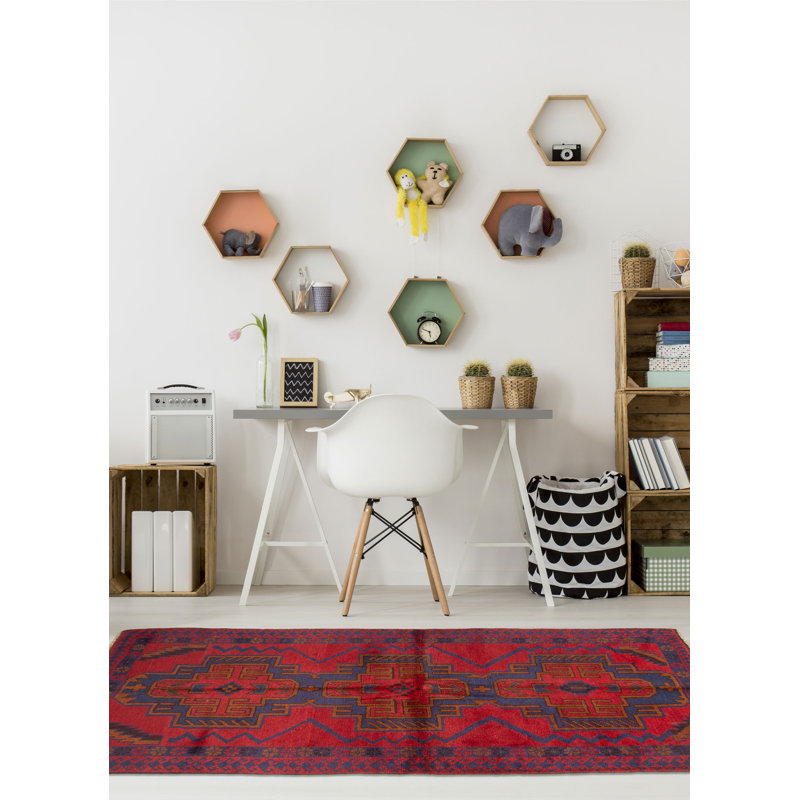 Rizbaft Red Rug 3'5" x 6'1"