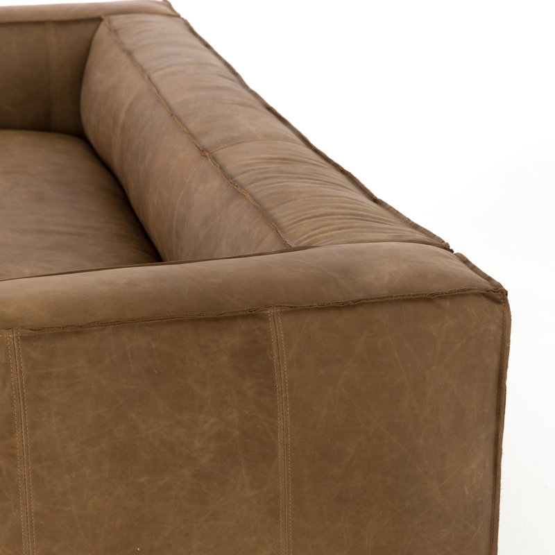 Nolita Sofa, Saiko Natural Top Grain Leather