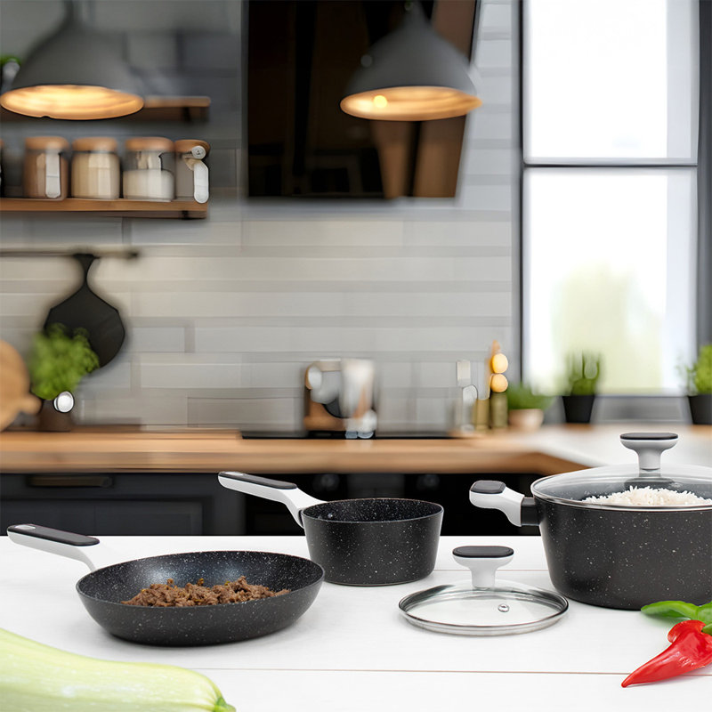 5 - Piece Non-Stick Aluminum Cookware Set