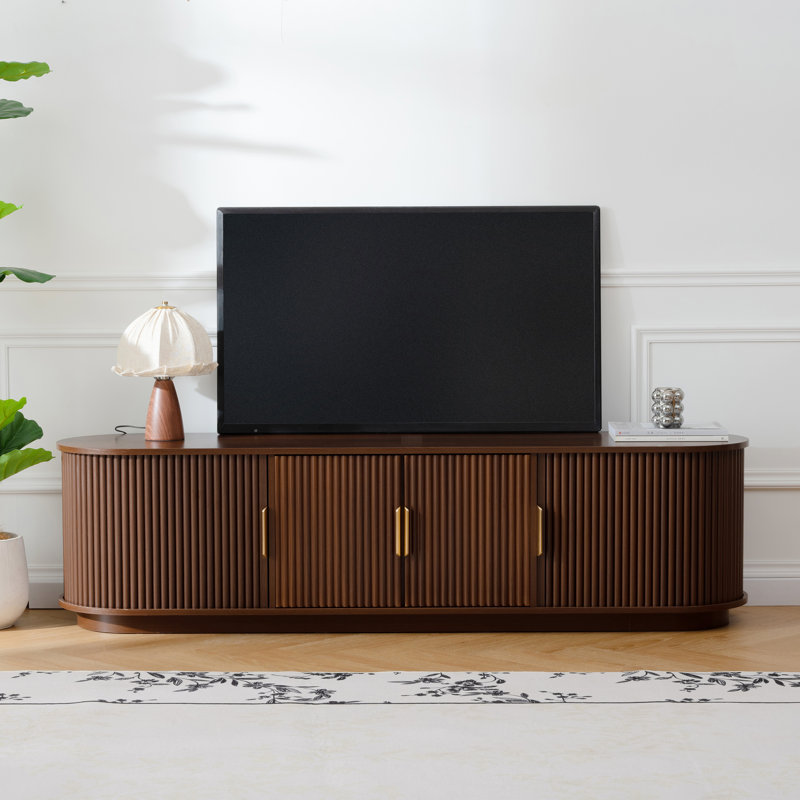 Tv Stand For Tvs Up To 75", Walnut