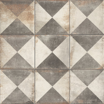 DAnticatto Decor 9" x 9" Porcelain Stone Look Wall & Floor Tile