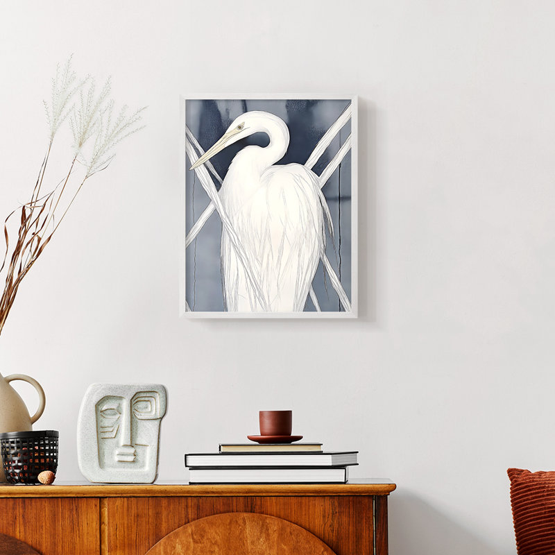 ANIMALS Series CECL XXV-III - Reproduction encadrée de qualité supérieure - prête à être accrochée - aucun clou requis, Blanc
