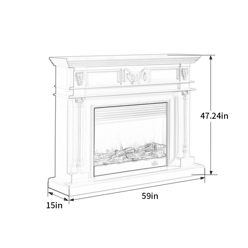 Armoire décorative de style américain