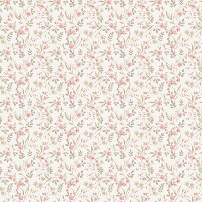 Galerie Miniatures 3 Pink Bird Wallpaper