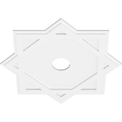 Médaillon de plafond contemporain en PVC Axel