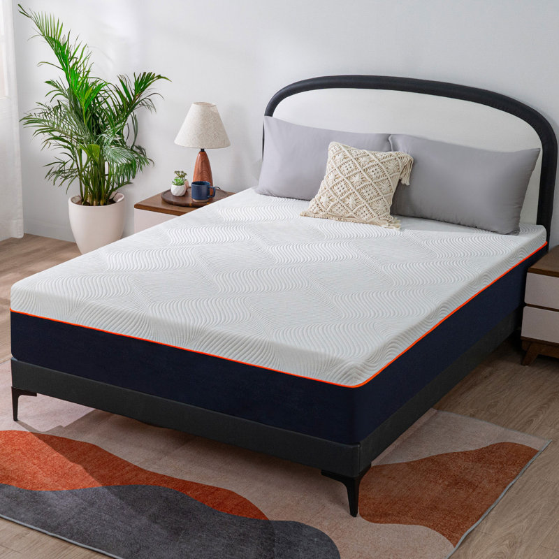 Matelas moyen en mousse viscoélastique dans une boîte, 10", Lit simple