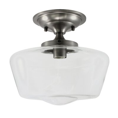 Charlton Home® Ricarda Glass Semi Flush Mount & Reviews | Wayfair