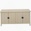 Buffet à 4 portes, buffet sculpté avec rangement, armoire à café moderne avec tablette réglable pour le salon, la salle à manger et la cuisine