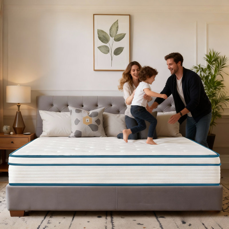 Luxury Large Double Mattress with 26cm Depth - Medium Firm Pocket Springs, Rolled & Compressed for Easy Transport, Choose from 1.35, 1.5 or 1.8 Metre Large Sizes