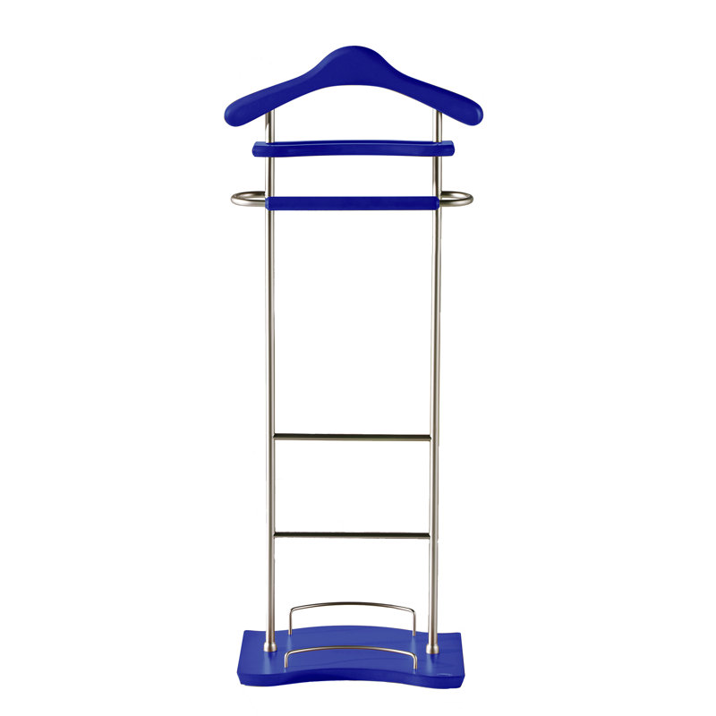 Beeks Freestanding Valet Stand, Blue