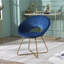 Fauteuil d'appoint rembourré en velours soyeux Slatina-1823343439