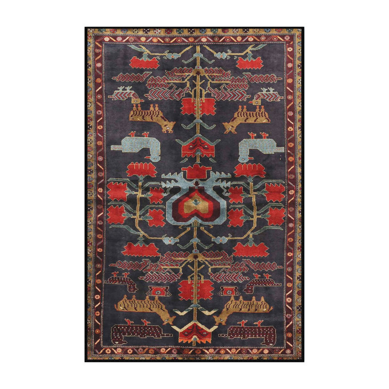 Oriental Indoor Rug, Rectangle 5' x 7'