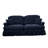 Elegant Mid Century Oversized Two Seater Sofa Couch with Flared Arms, Removable Ruffles, and Spindle Legs, Ideal for Living Room Comfort-706317308-706317286