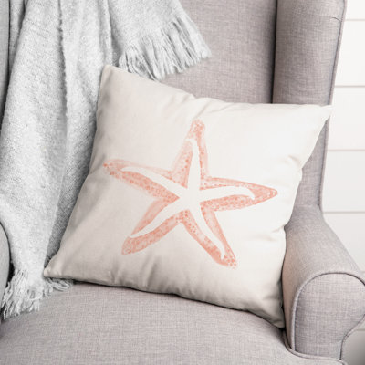 Simple Starfish Square Pillow Cover & Insert