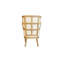 Chaise d'appoint avec siège en cuir Fire