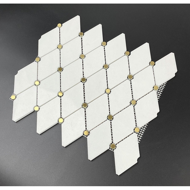 Thassos Marble Mosaic Wall Tile