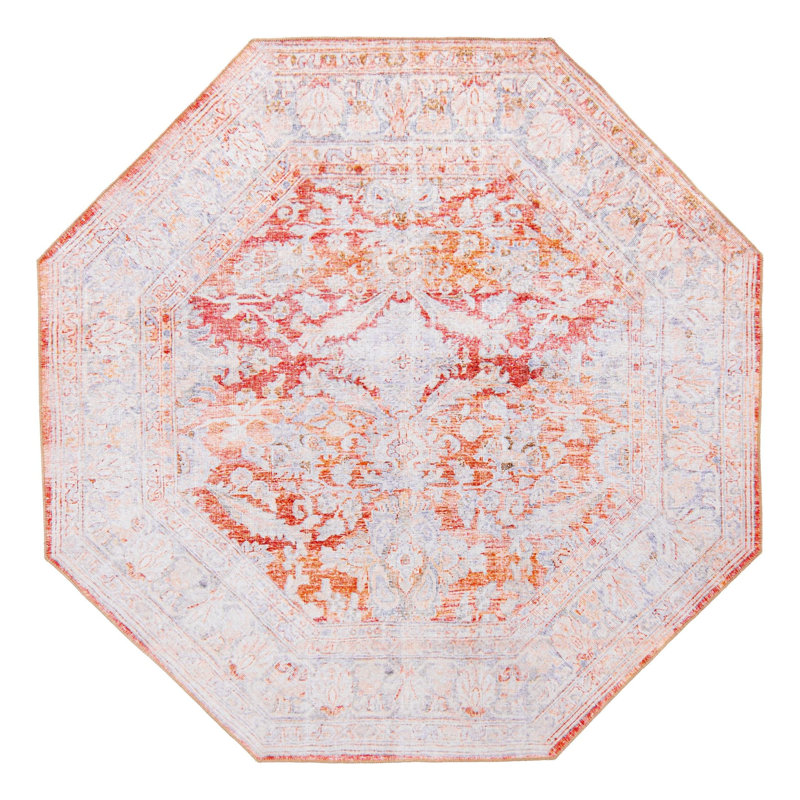 Chenille Oriental Indoor Rug, Octagon 7'6"