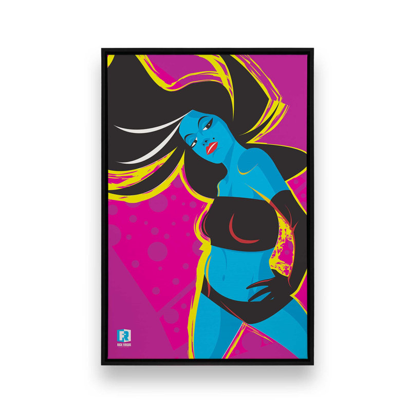 Grace In Motion, Impression encadrée sans passe-partout, H 18,75 po x l 12,75 po, Noir satiné